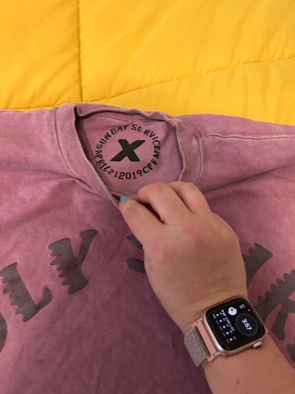 Holy Spirit Short Sleeve Tee - Faded Purple - Picture 2 of 3